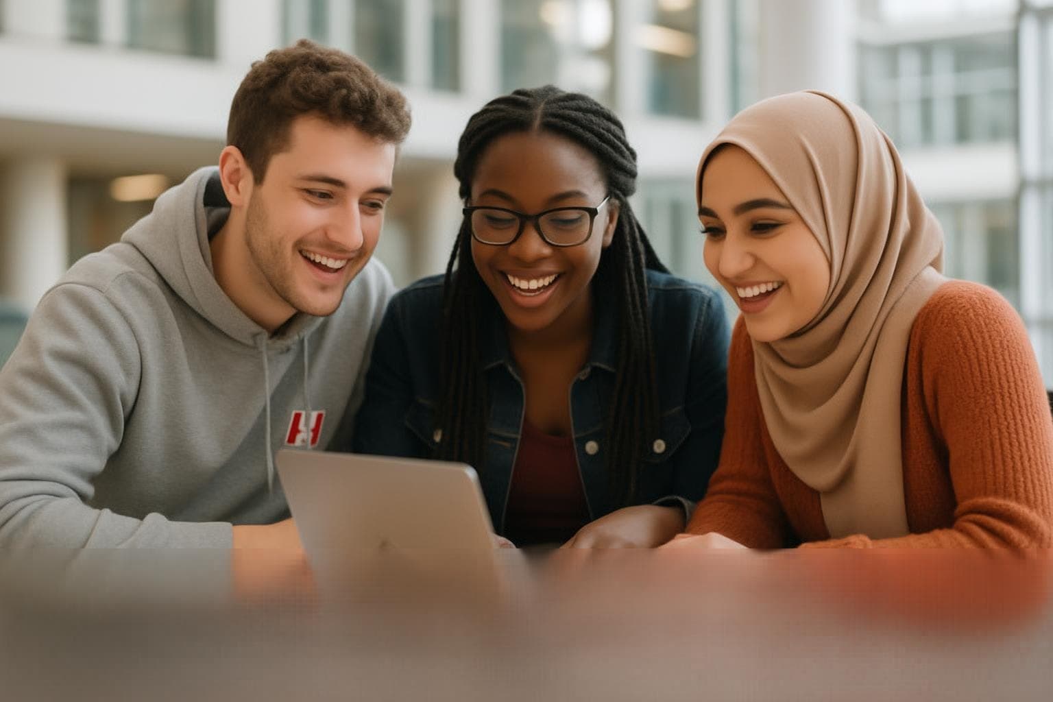 US students committed to human rights advocacy studying together